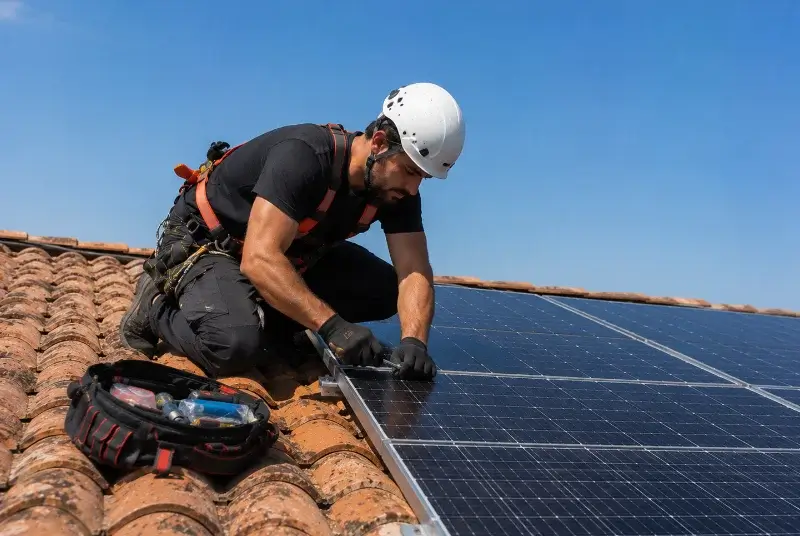 Maintenance et monitoring de panneaux solaires à Illies