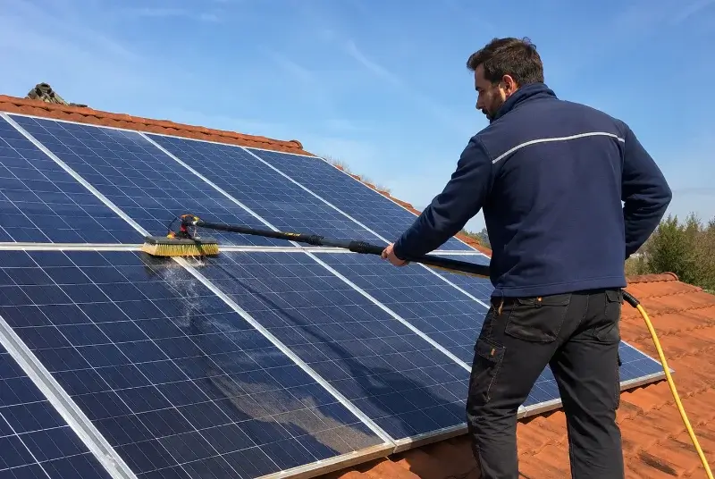Nettoyage et entretien de panneaux solaires à Illies